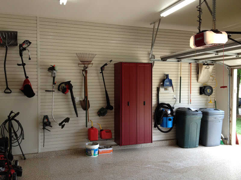 Kalamazoo MI - Slatwall and a Garage Storage Cabinet